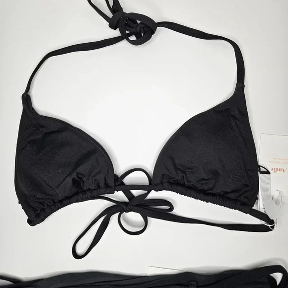 Andies Swim Two Piece Bikini Set in Size Small Black NWT - Picture 6 of 12